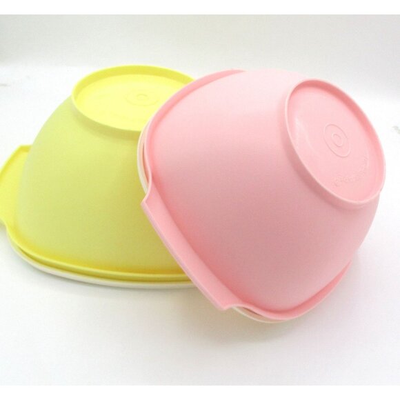 16 Pc Retro PastelTupperware Set 8 Bowls 8 Lids - Picture 7 of 8